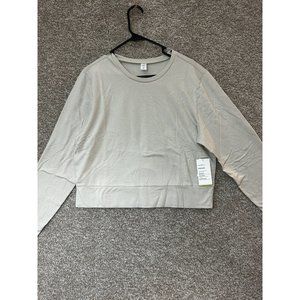 Old Navy Active Cozecore Long Sleeve Wishbone Tan Cutout Back Soft Size XL Tall